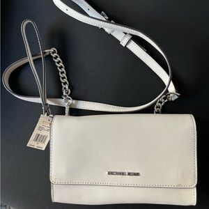 MICHAEL KORS JET SET TRAVEL 3 IN 1 WRISTLET CLUTCH CROSSBODY BAG